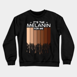 Melanin Poppin African American Queen Crewneck Sweatshirt